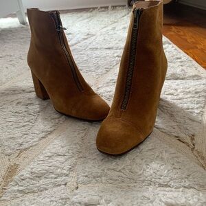 Madewell Brown Suede Ankle Boots